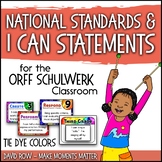 National Standards and I Can Statements for Music - Tie Dye Theme