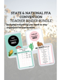 National & State FFA Convention Binder Editable Templates Bundle