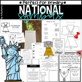 Preview of American Symbols | Landmarks | National Symbols Reading Writing Art
