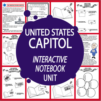 Preview of U.S. Capitol National Symbols + United States Congress Lesson – American Symbols