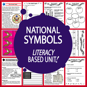 Preview of National Symbols – 13 American Symbols & National Landmark Activities & Lessons