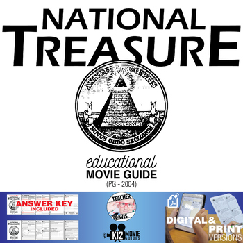Preview of National Treasure Movie Guide | Questions | Worksheet (PG - 2004)