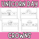 National Unicorn Day Crown Crafts Crowns- Headband Hat | U