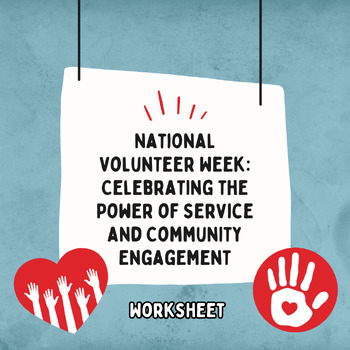 Preview of National Volunteer Week (Worksheet)