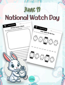 Preview of National Watch Day (June 19th) - Unofficial Holiday Fun - Telling Time