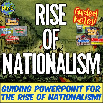 Preview of Nationalism PowerPoint and Notes Student Activity PLUS Teacher Guide