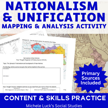 Preview of Nationalism & Unification Activity Packet World History