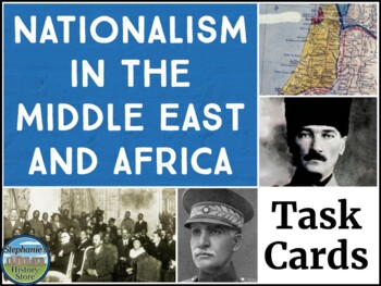 Preview of Nationalism in the Middle East and Africa Task Cards