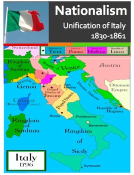 Preview of Nationalism/Unification of Italy Full Lesson w/Close Read and Activity!