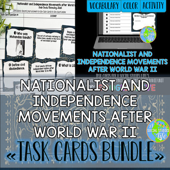 Preview of Nationalist and Independence Movements Task Cards BUNDLE