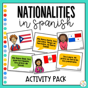 Preview of Nationalities in Spanish - Activity Pack - Nacionalidades