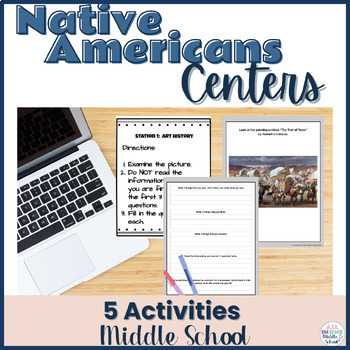 Preview of Native American Activities - Centers for Middle School Social Studies