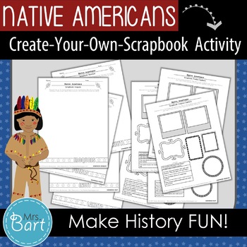 Preview of Native American Activity- "Create Your Own Scrapbook!"