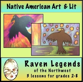 Preview of Native American Art Project: Raven Legends of the Northwest- 3 Art & Lit. Ideas
