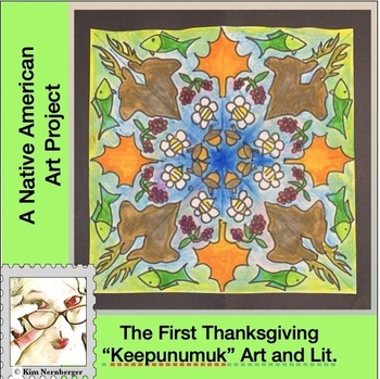 Preview of Keepunumuk- Read Aloud Thanksgiving Art Activity-Traditional Foods  Grades 2-8