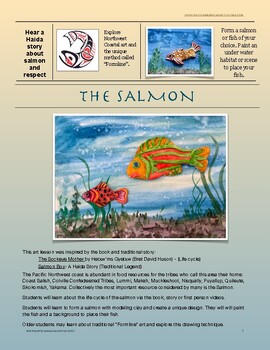 The Salmon People: Book Inspired NW Coast Art Projects Grades 2-8