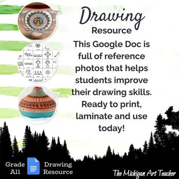 Preview of Native American Art Resource - Drawing Reference Photos