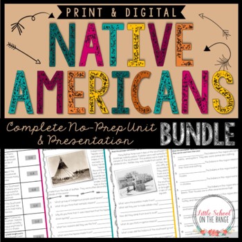 Preview of Native American BUNDLE | Distance Learning | Print and Digital