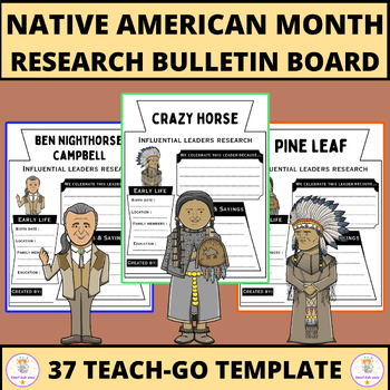 Preview of Native American Biography Research Project  | Indigenous Peoples day Project