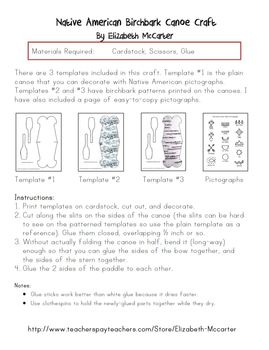 Native American Studies Craft: Woodlands Indian Birchbark 