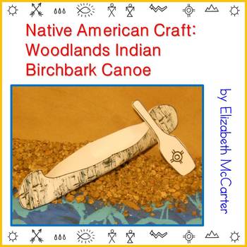 Preview of Native American Studies Craft: Woodlands Indian Birchbark Canoe