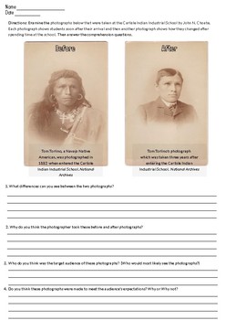 Native American Boarding Schools & Audience by Teaching with Documents