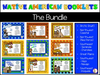 Preview of Native American Booklet Bundle - Social Studies - Distance Learning