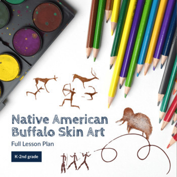 Preview of Native American Buffalo Skin Art Lesson Plan