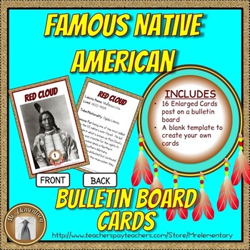 Preview of Famous Native American Bulletin Board