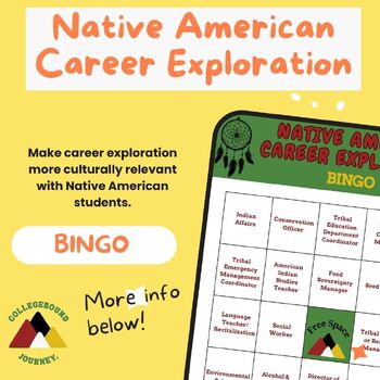 Preview of Native American Career Exploration BINGO