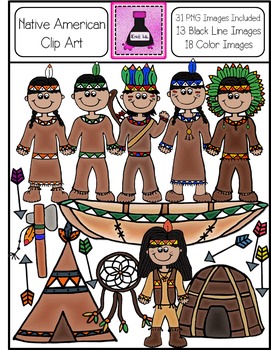 american clipart free indian native