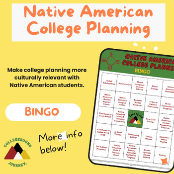 Preview of Native American College Planning BINGO