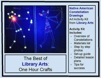 Preview of Native American Constellation Drawing Art Activity Kit