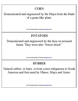 Preview of Native American Contribution Cards Sample