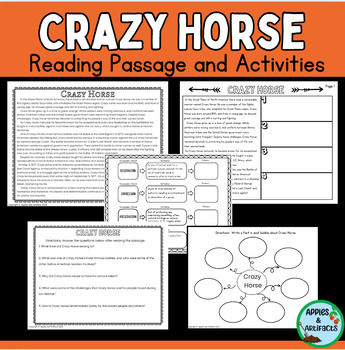 Preview of Native American: Crazy Horse Reading Passage and Activities