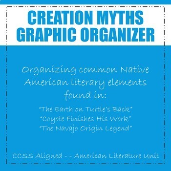 Preview of Native American Creation Myths Graphic Organizer