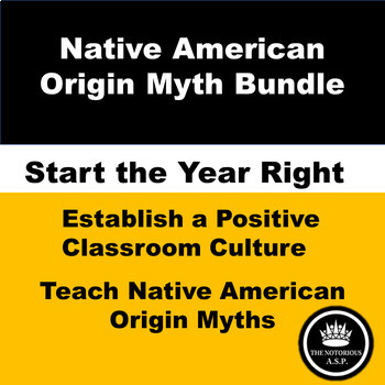 Preview of Native American Creation Origin Myth Complete Bundle for Distance Learning