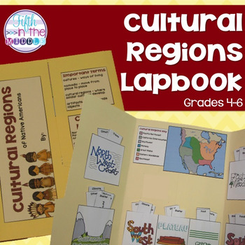 Preview of Native American Cultural Regions Lapbook for Upper Elementary