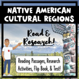 Native American Cultural Regions- Read & Research!  (Readi