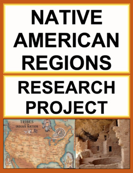 Preview of Native American Cultural Regions Research Paper | Printable & Digital