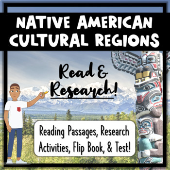 Preview of Native American Cultural Regions Unit- Reading Passages, Flip Book, & More!