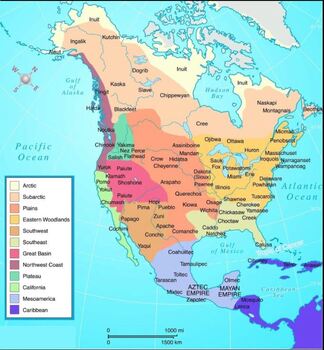 Native American Cultural areas of North America