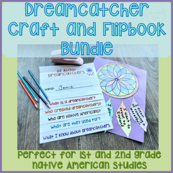 Preview of Native American Dreamcatcher Craft and Flipbook Bundle