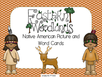 Preview of Native American Eastern Woodlands Picture and Word Cards