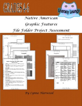 Preview of Native American File Folder Assessment with Graphic Features and Narrative Essay