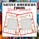 Native American Foods Word Search Puzzle | Native American
