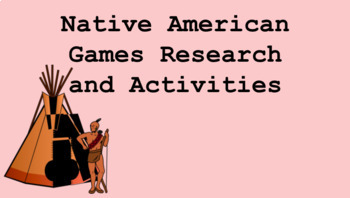Preview of Native American Games: Research and Activity Bundle