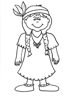 native american girl printable coloring sheet by saved by grace tpt