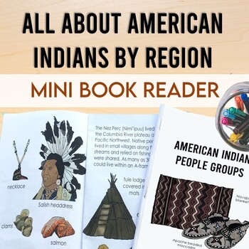 Preview of American Indian Groups Across the Regions Mini Book Reader