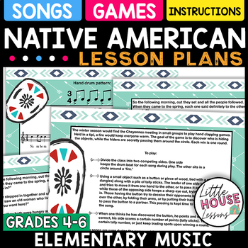 Preview of Native American Lesson Plans - Songs and Hand Games for Elementary Music
